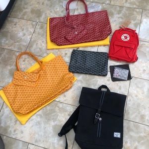 Various bags and bag pack designer